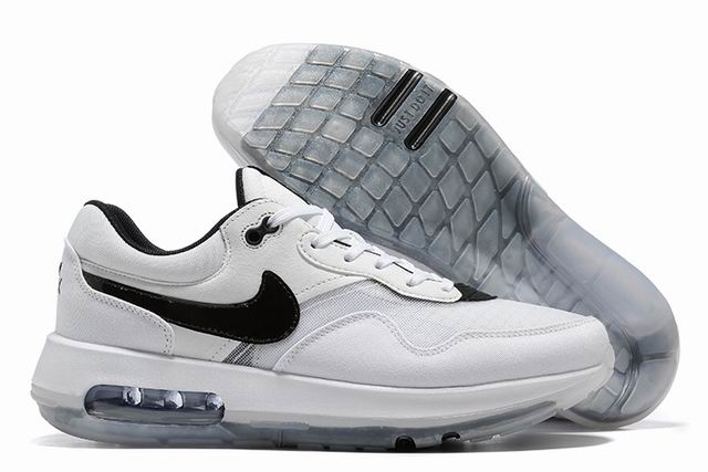 Nike Air Max Motif Men's And Women's Shoes White Black-4